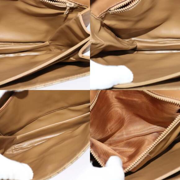 CELINE Macadam Canvas Shoulder Bag Pvc Beige Gold - Picture 12 of 13